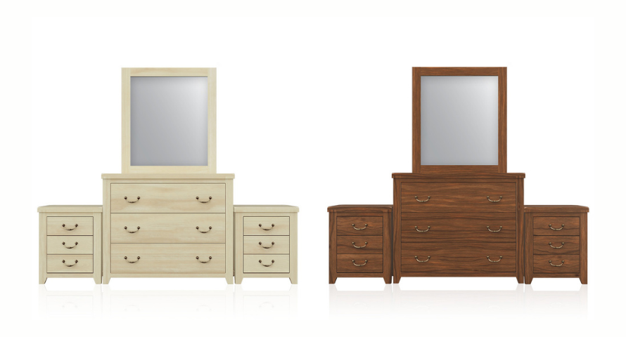 Nightstands - Dressers - Mirror